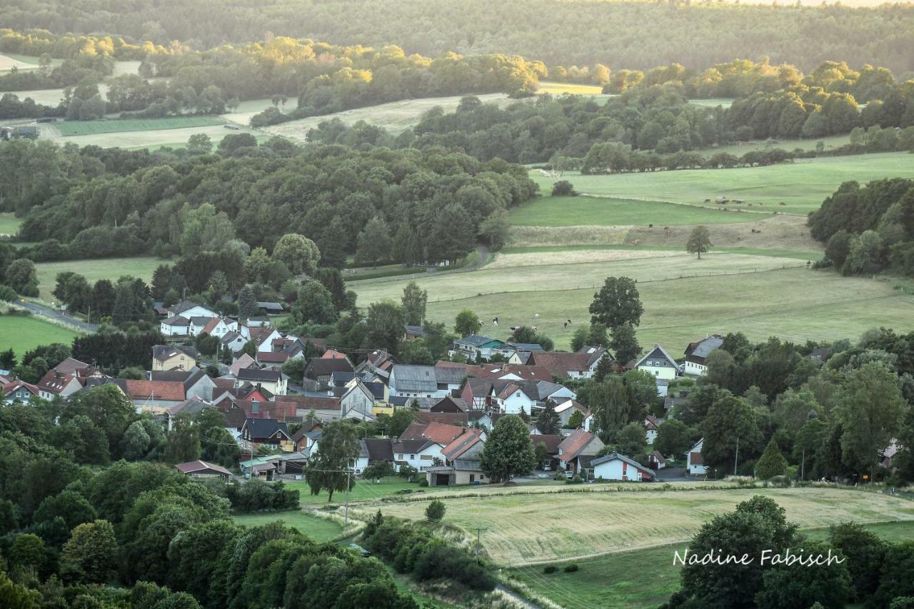 Ferienwohnung Auf Dem Pferdehof Schotten Exteriör bild